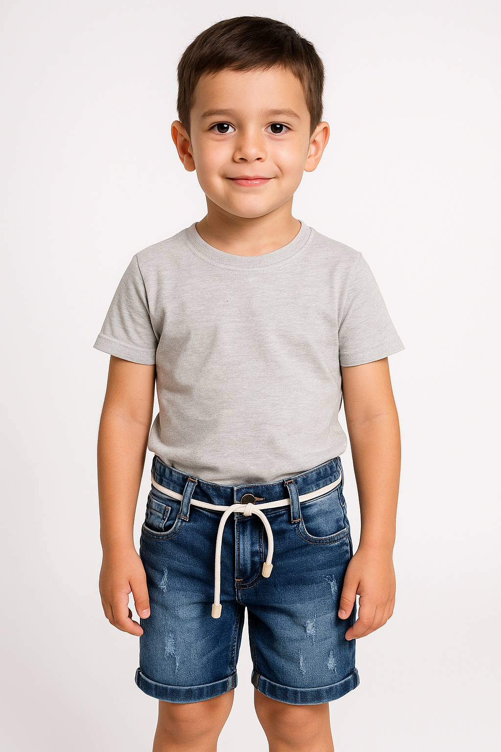 Bermuda Niño Tiras Stretch