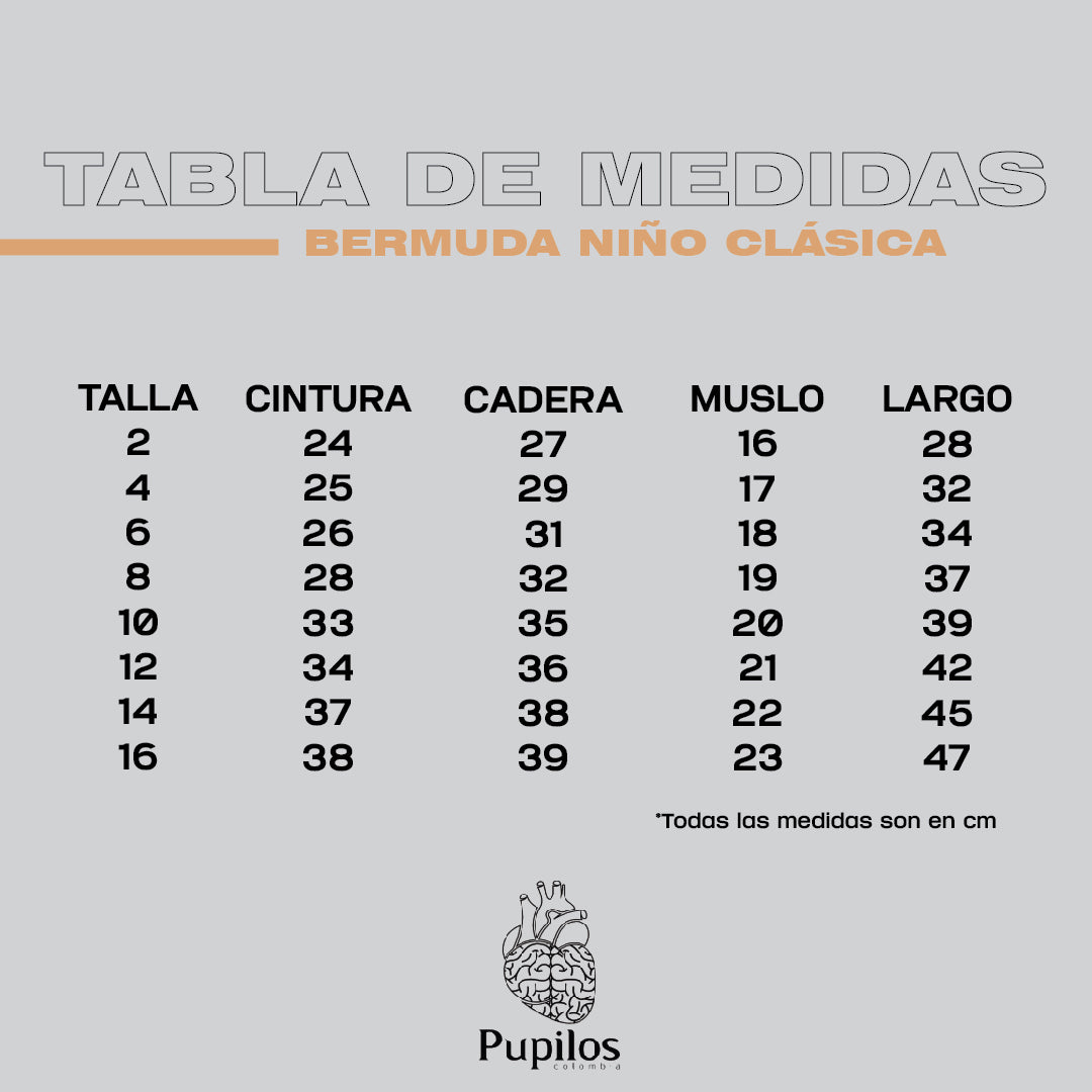 Bermuda Niño Tiras Stretch