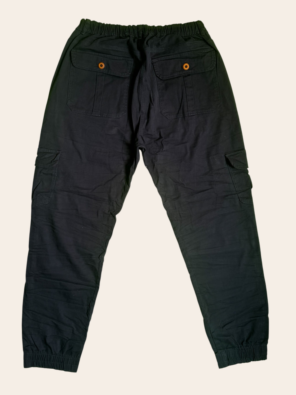 Pantalón Dril Cargo Negro