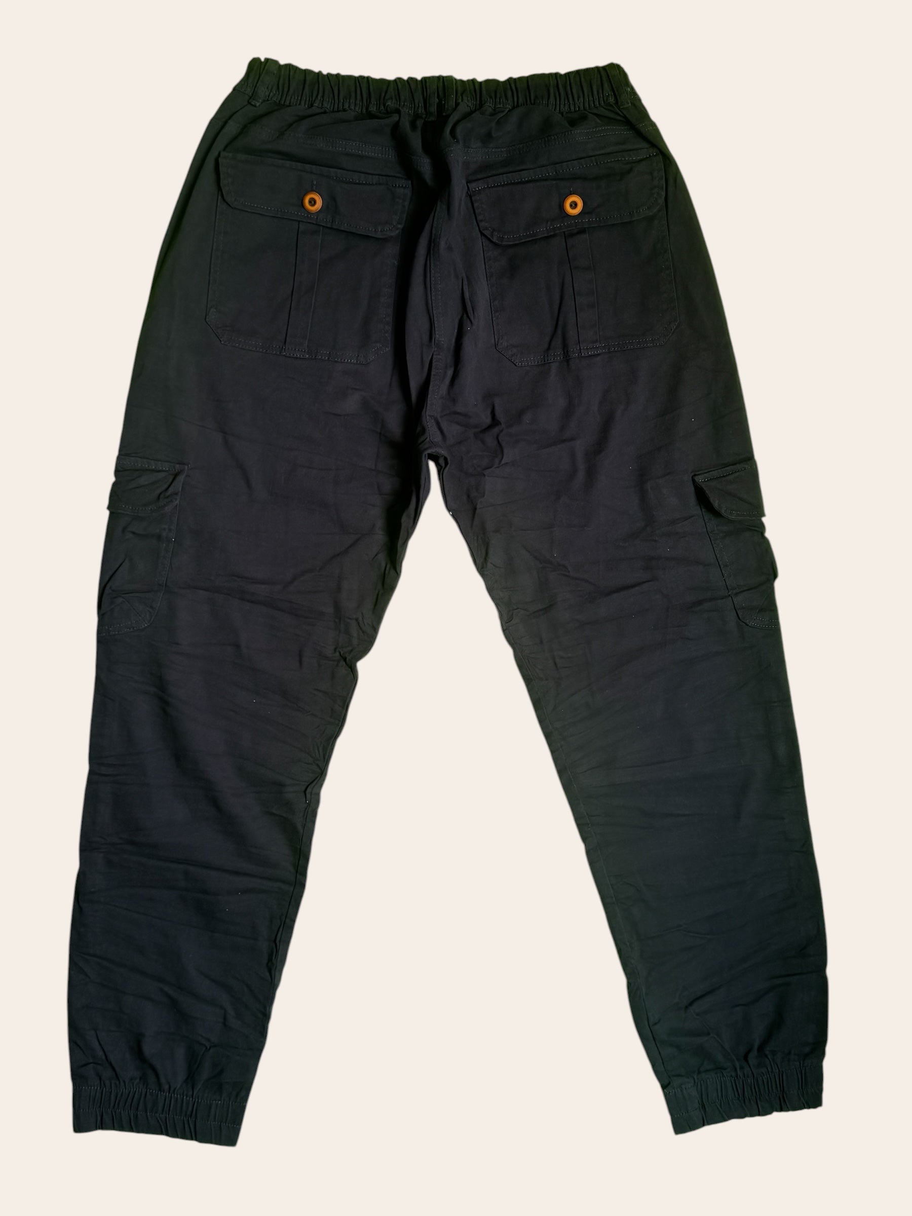 Pantalón Dril Cargo Negro