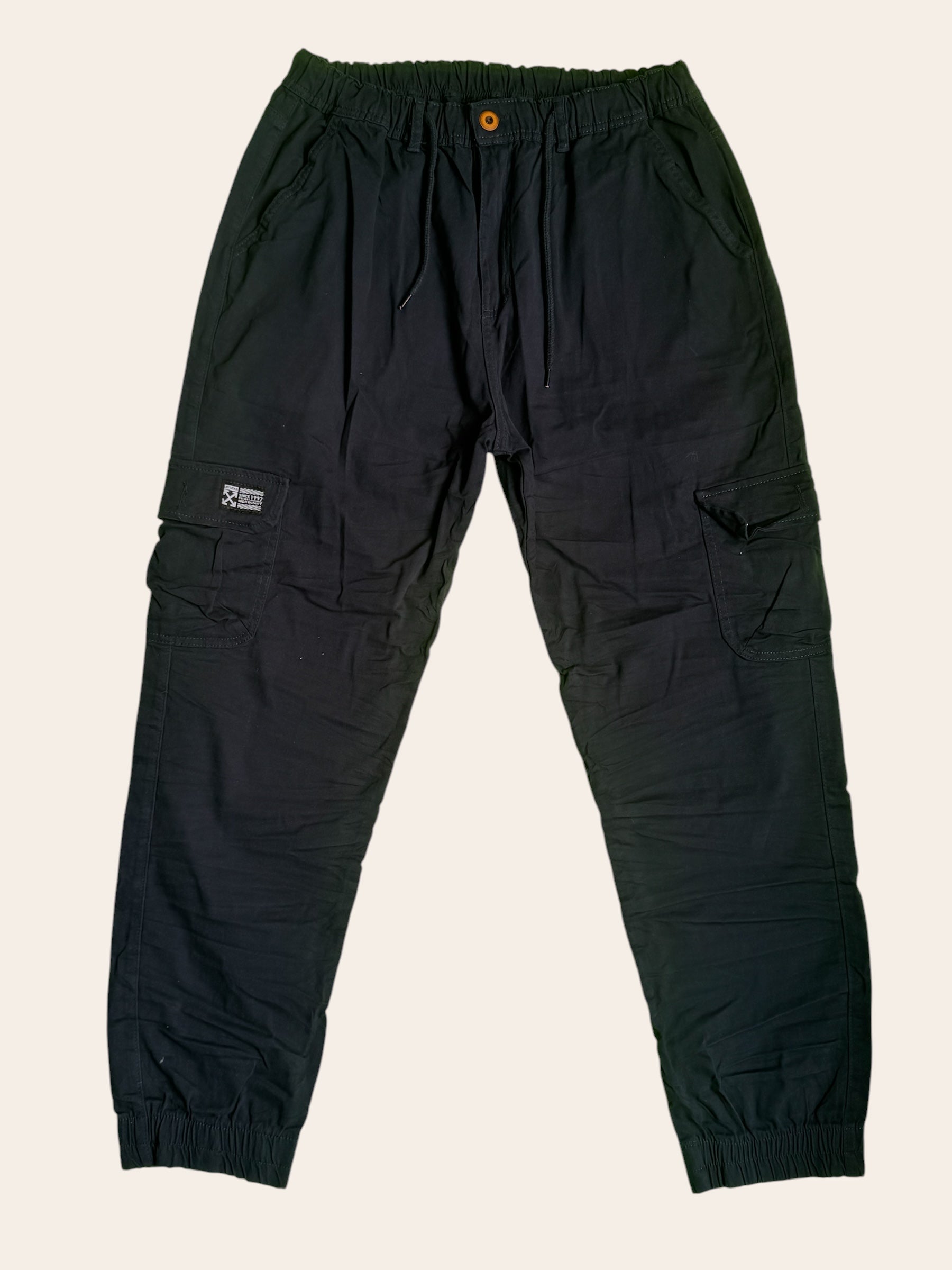 Pantalón Dril Cargo Negro