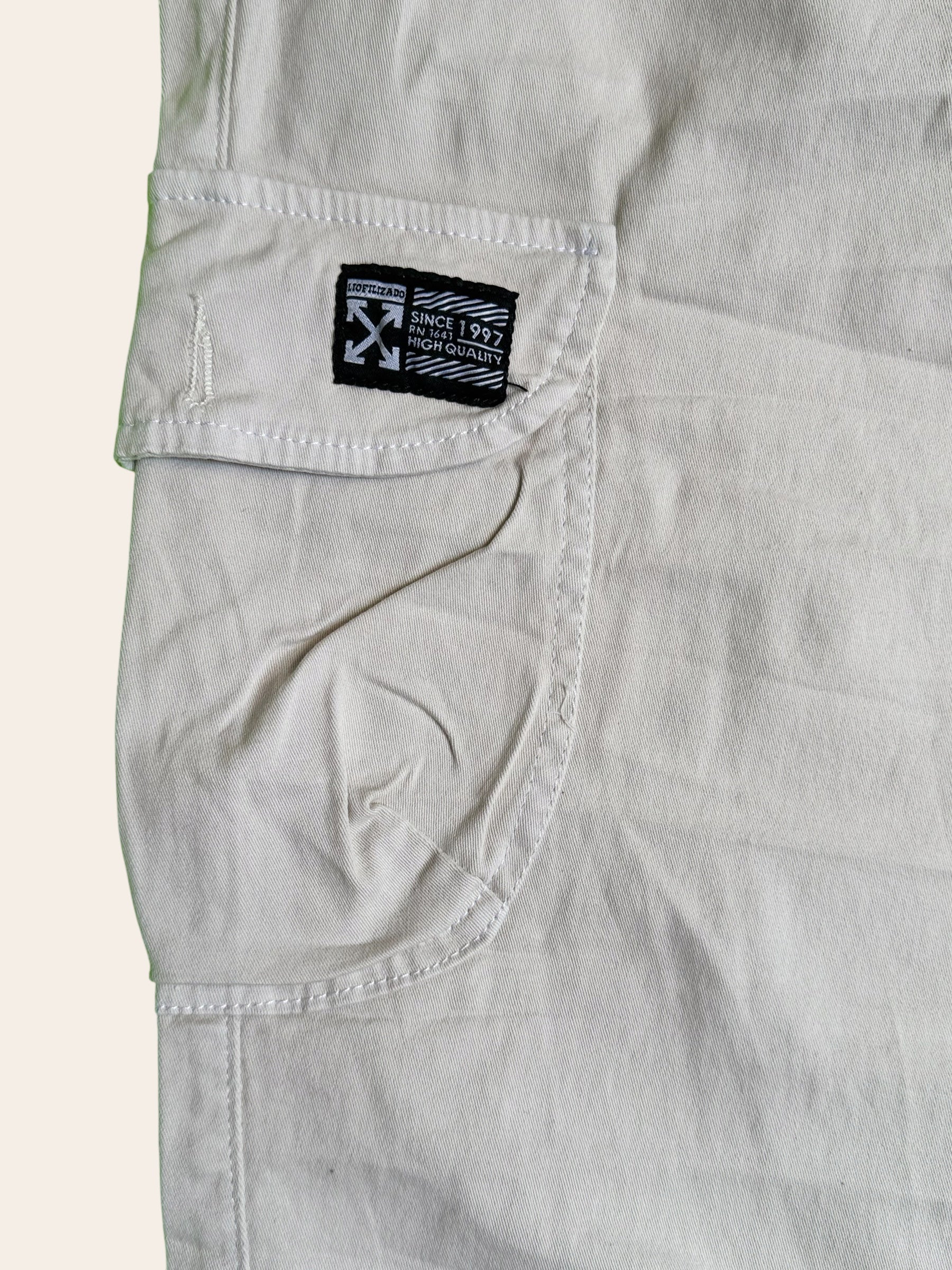 Pantalón Dril Cargo Beige