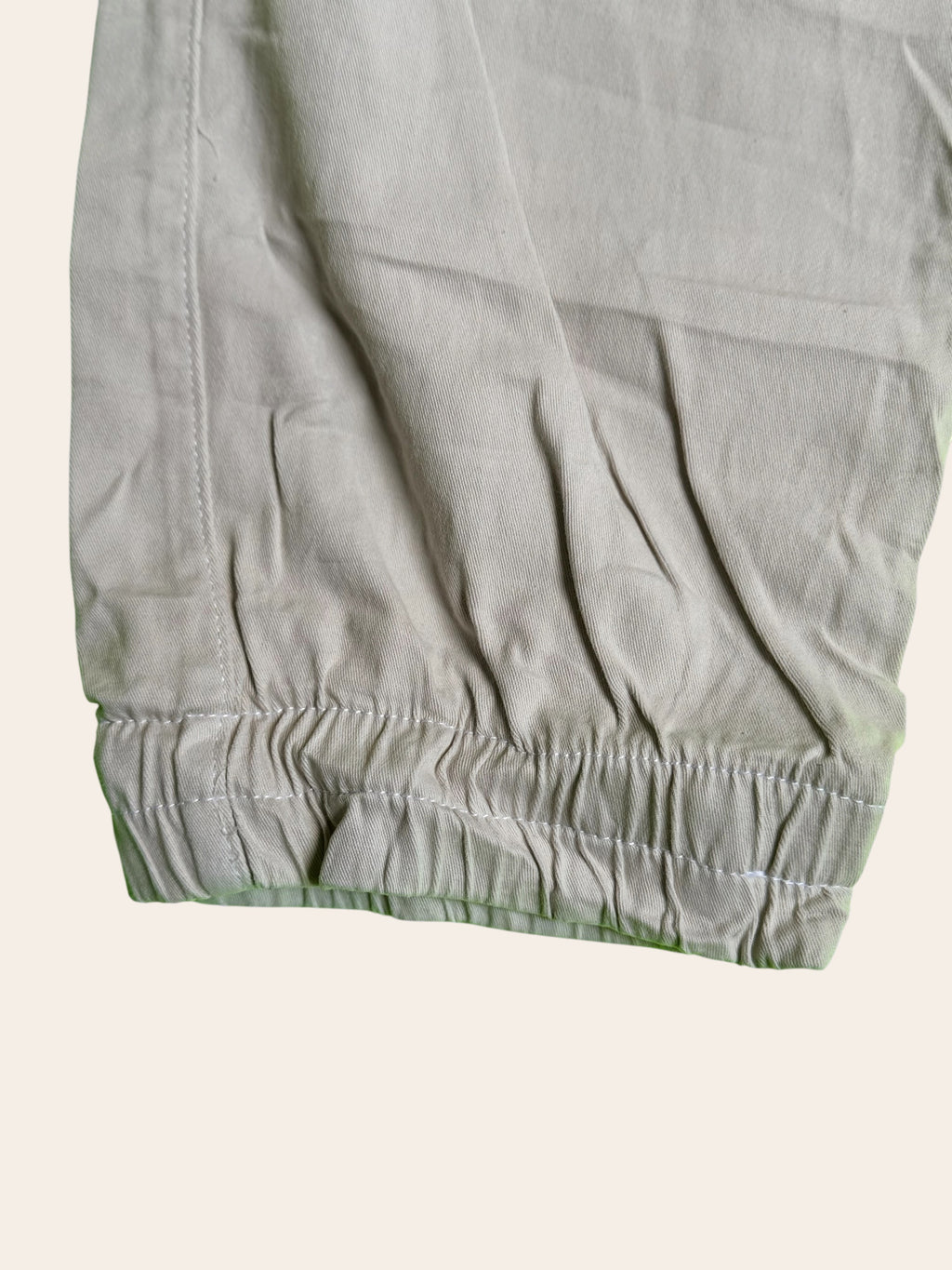 Pantalón Dril Cargo Beige