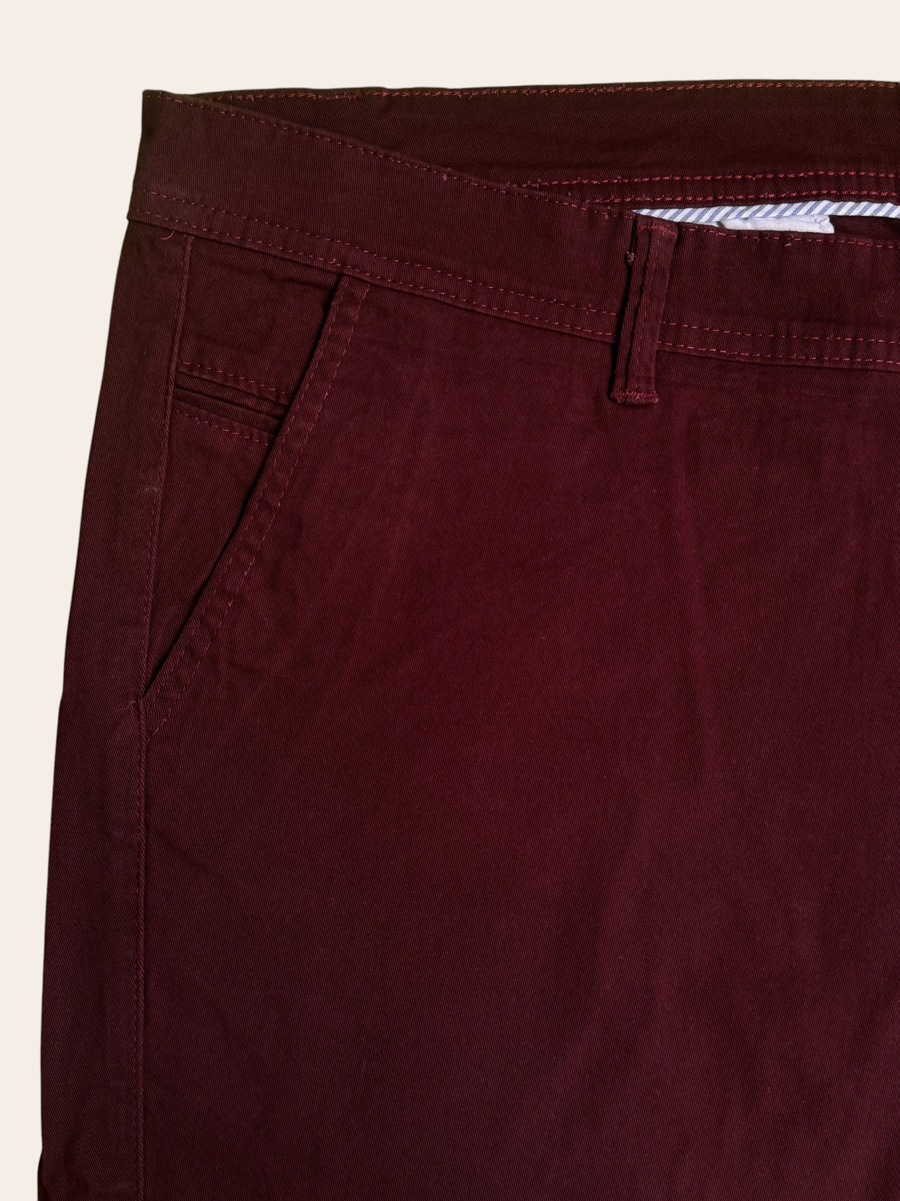 Pantalón Dril Clasicc Vinotinto