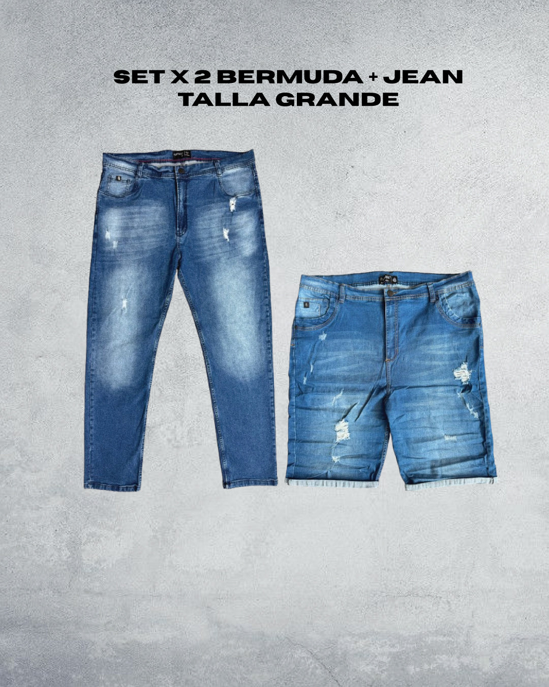 Pack Jean+Bermuda Kaos Talla Grande